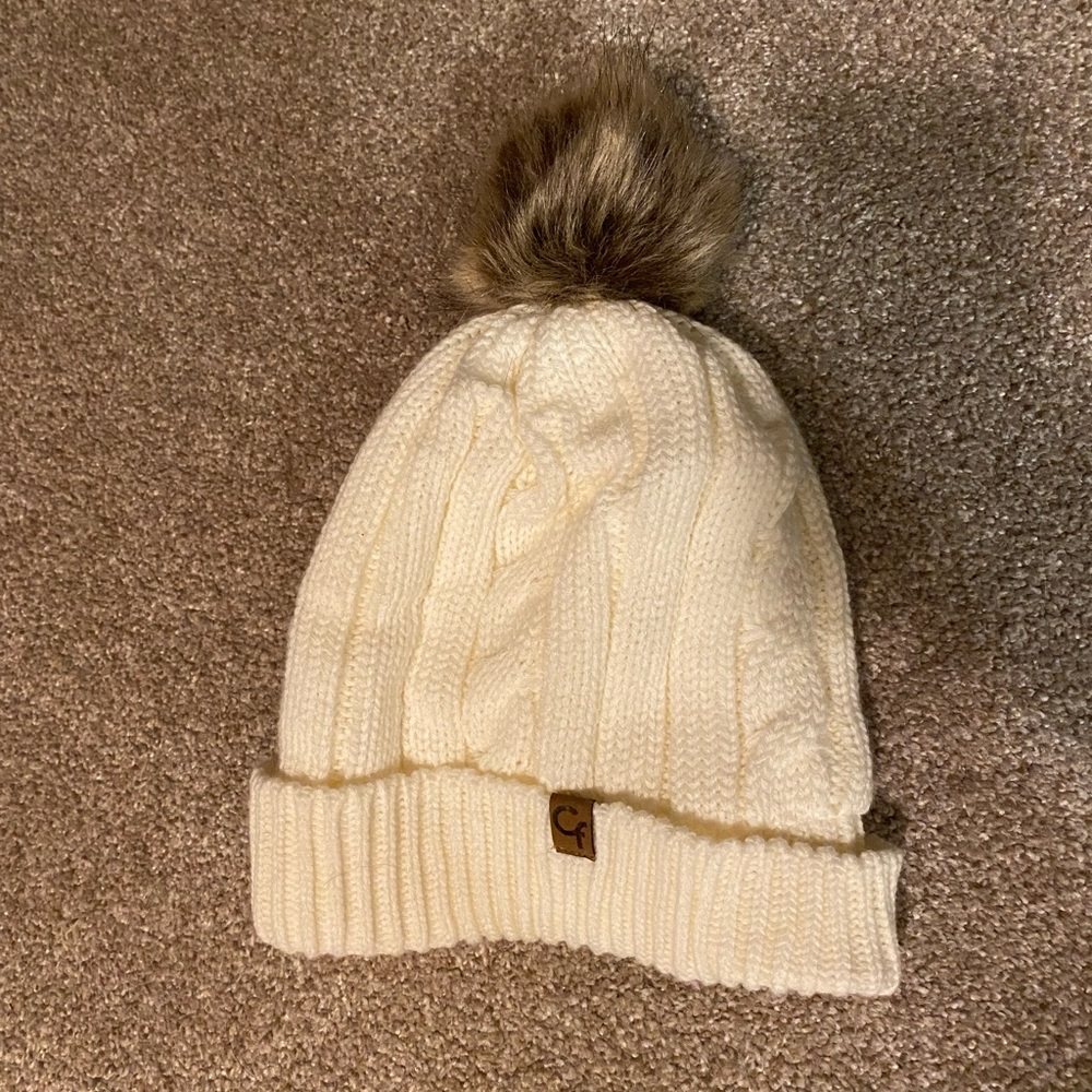 cute fluffy hat